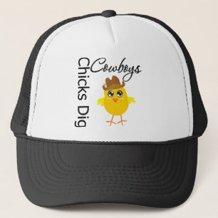 Gorra De Camionero Vaqueros del empuje de los polluelos