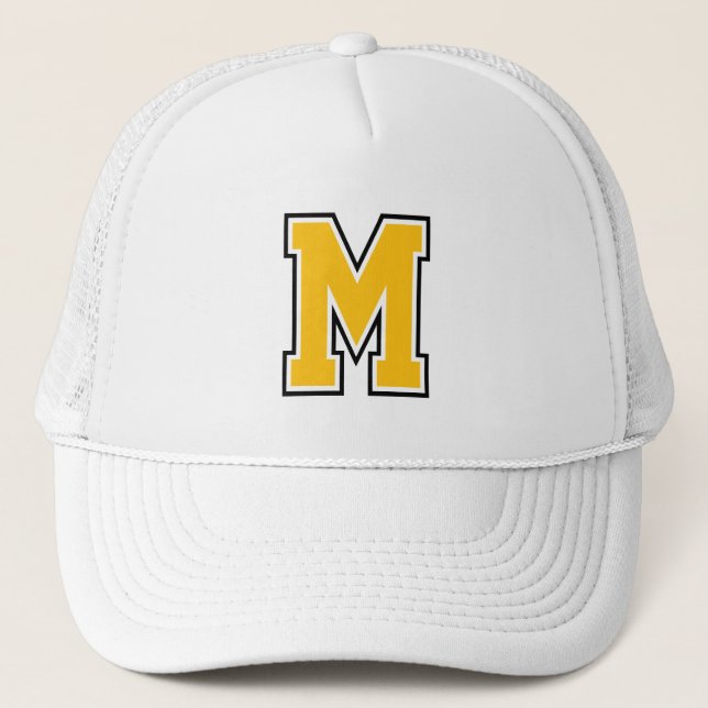 Gorra De Camionero Varsity Personalizada con Monograma  (Anverso)