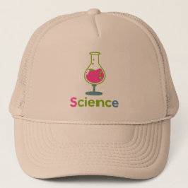 Gorra De Camionero Vaso de Cientifico Colorido - Experimento Divertid