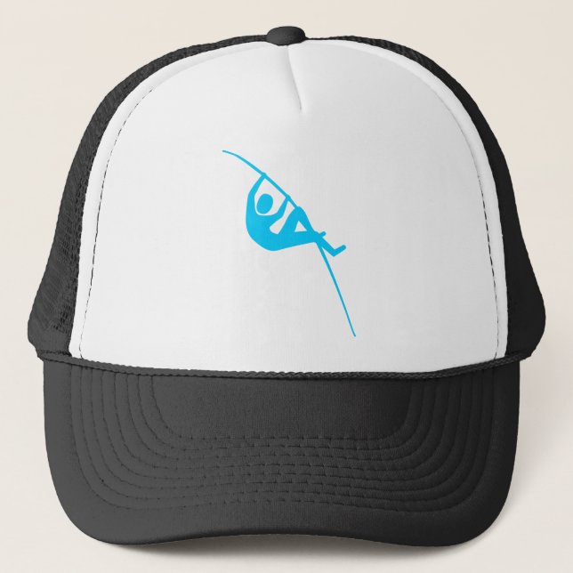 Gorra De Camionero Vaulting de polo - Azul cielo (Anverso)