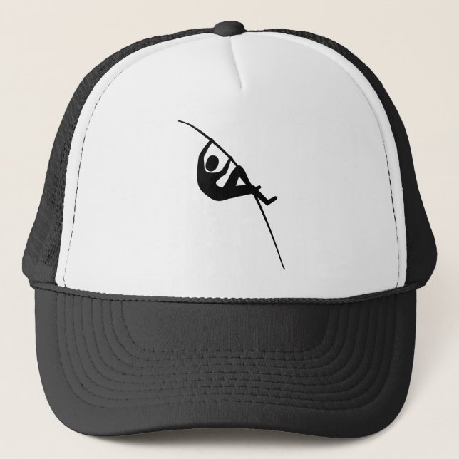 Gorra De Camionero Vaulting de polo - Negro (Anverso)