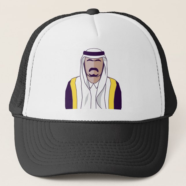 Gorra De Camionero Vector árabe del príncipe (Anverso)