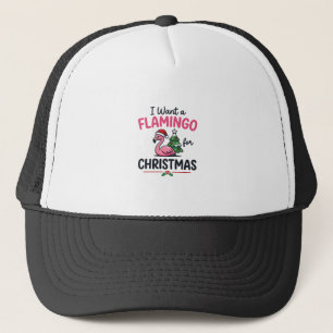 Gorra De Camionero Vector de cita de Navidad de flamenco