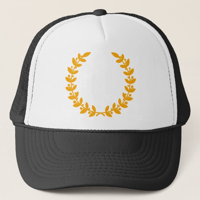 Gorra De Camionero vector de wreath de oro (Anverso)