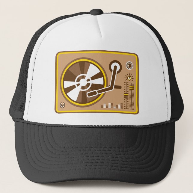Gorra De Camionero Vector del jugador del vinilo (Anverso)
