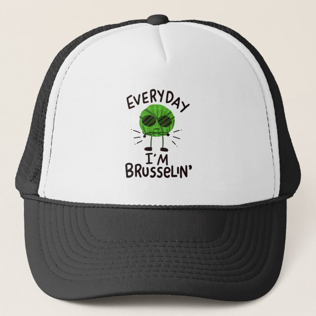 Gorra De Camionero Vegan Brussels Sprouts (Anverso)