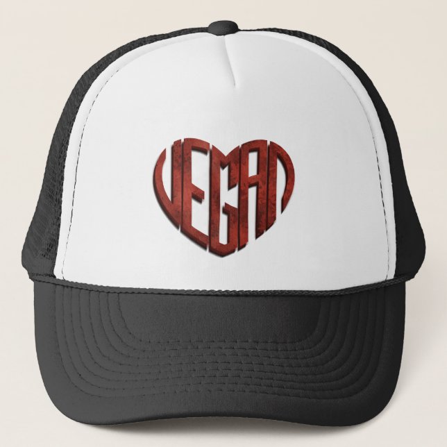 Gorra De Camionero Vegan Flower Heart (Anverso)