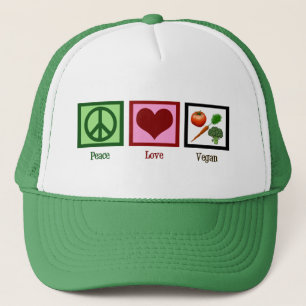 Gorra De Camionero Vegan por el amor de la paz