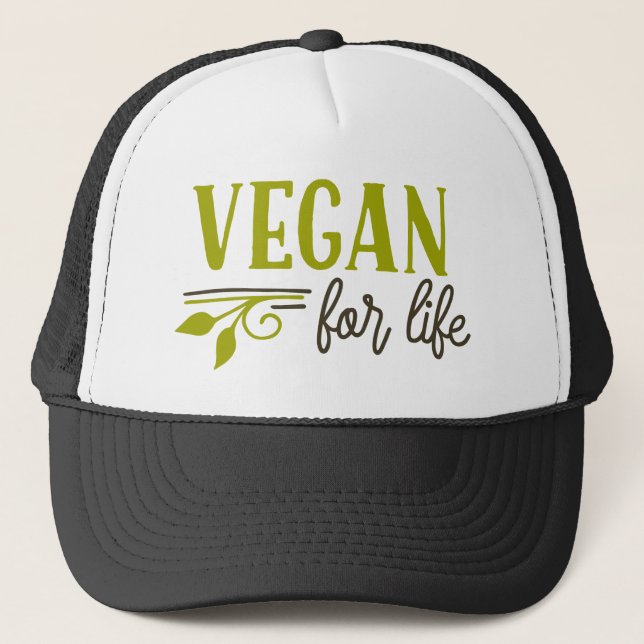 Gorra De Camionero Vegan por la vida (Anverso)