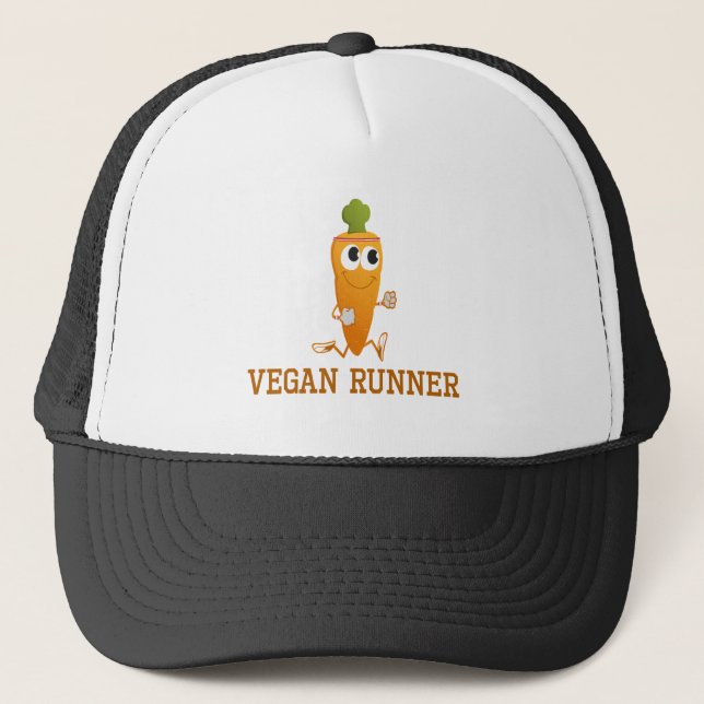 Gorra De Camionero Vegan Runner Carrot (Anverso)