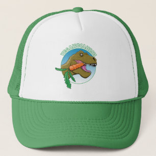 Gorra De Camionero Vegan T-Rex - Humor de veganismo
