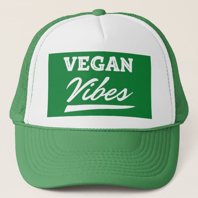 Gorra De Camionero Vegan Vibes Vegetarian (Anverso)