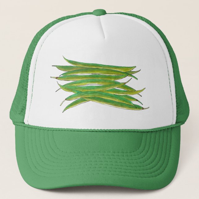 Gorra De Camionero Vegetales de huertos de grano verde largo venado v (Anverso)