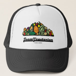 Gorra De Camionero Vegetariano del equipo (actitud/alcohol