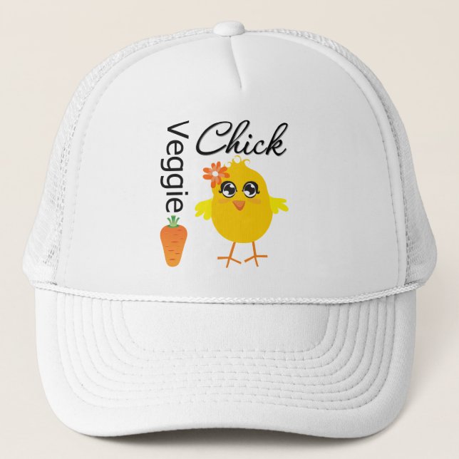 Gorra De Camionero Veggie Chick (Anverso)