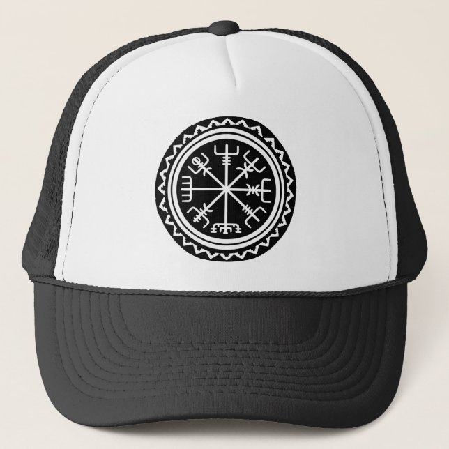Gorra De Camionero Vegvisir la brújula náutica (Anverso)
