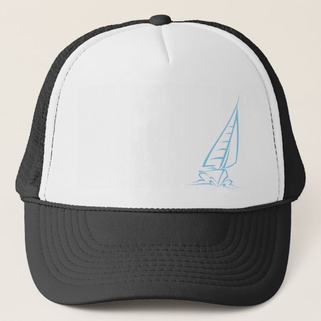 Gorra De Camionero Vela azul (Anverso)