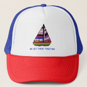 Gorra De Camionero Vela del Orgullo Gay