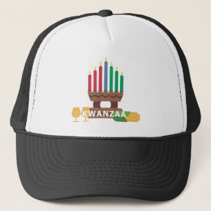 Gorra De Camionero velas alegres de kwanzaa
