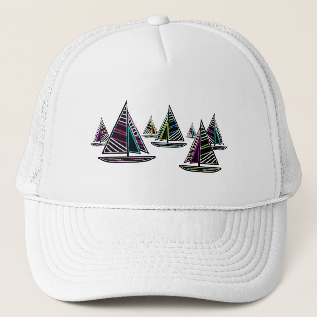 Gorra De Camionero Veleros de neón (Anverso)