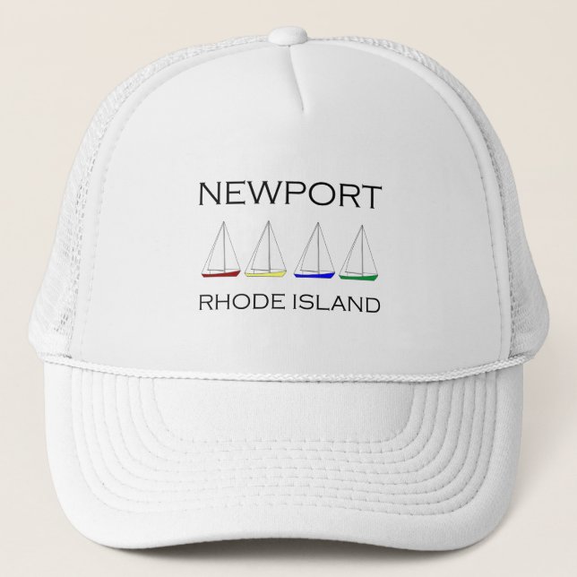 Gorra De Camionero Veleros de Newport Rhode Island (Anverso)