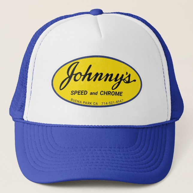 Gorra De Camionero Velocidad y cosecha cromadas de Johnny (Anverso)