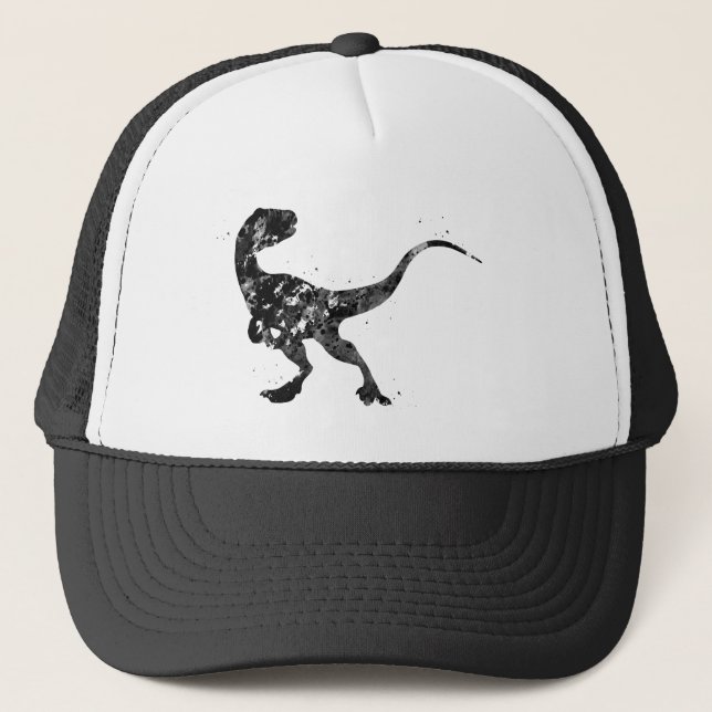 Gorra De Camionero Velociraptor, dinosaurio (Anverso)