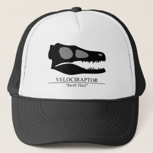 Gorra De Camionero Velociraptor Skull