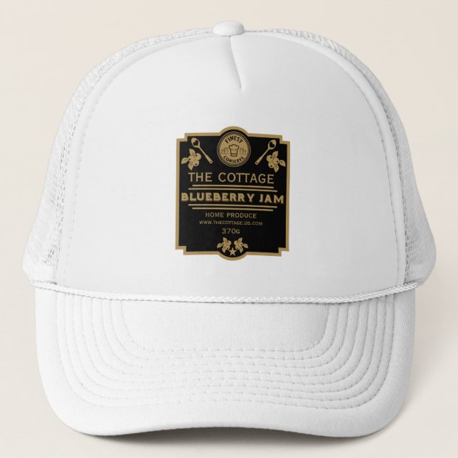 Gorra De Camionero Vendedor de mermelada de Blueberry (Anverso)