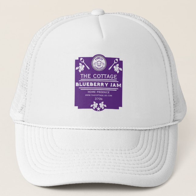 Gorra De Camionero Vendedor de mermelada de Blueberry (Anverso)