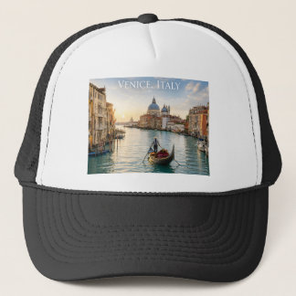 Gorra De Camionero Venecia Italia Gran Canal góndola Atardecer