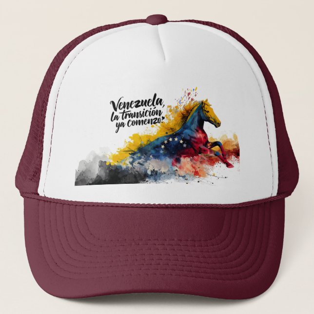 Gorra De Camionero Venezuela | La transición ya comenzó | Orgullo  (Anverso)