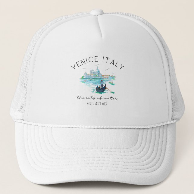 Gorra De Camionero Venice Italy Vacation Souvenir (Anverso)