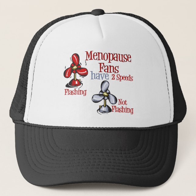Gorra De Camionero Ventilador de la menopausia (Anverso)