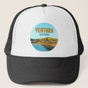 Gorra De Camionero Ventura Pier Beach California Vintage