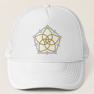 Gorra De Camionero VENUS FLOWER / Venusblume Loto ORO PLATA