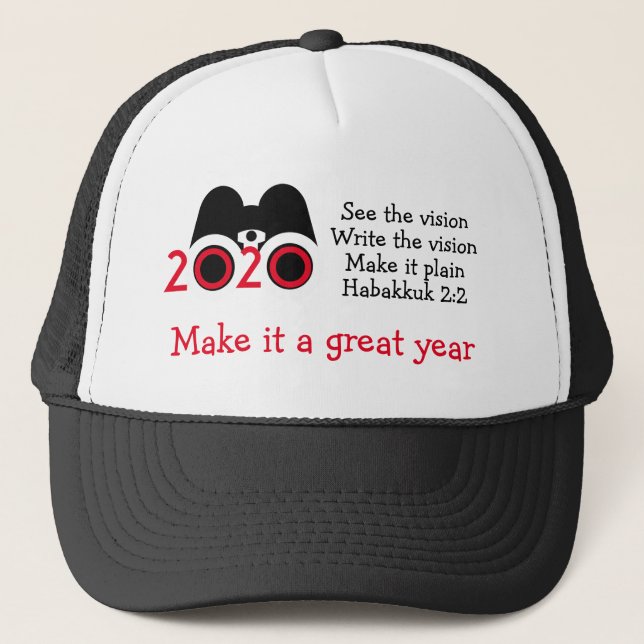 Gorra De Camionero VER LOS Binoculares de VISION 2020 Personalizados (Anverso)