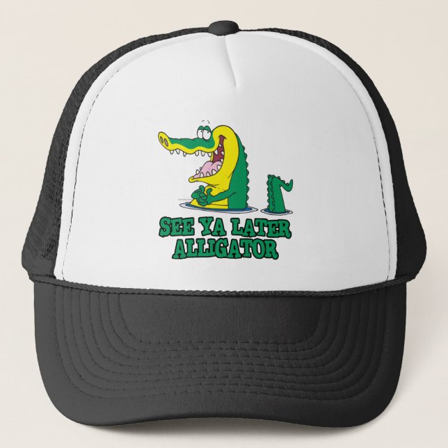 Gorra De Camionero ver ya más tarde lagarto (Anverso)