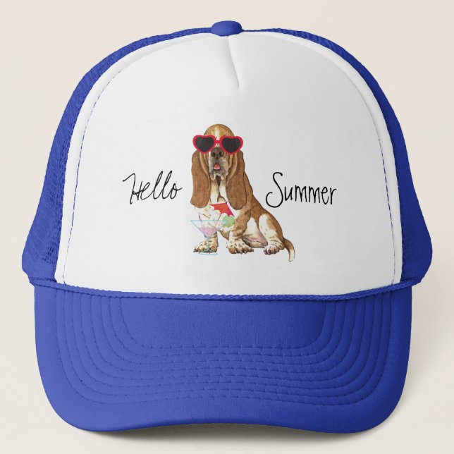 Gorra De Camionero Verano Basset Hound (Anverso)