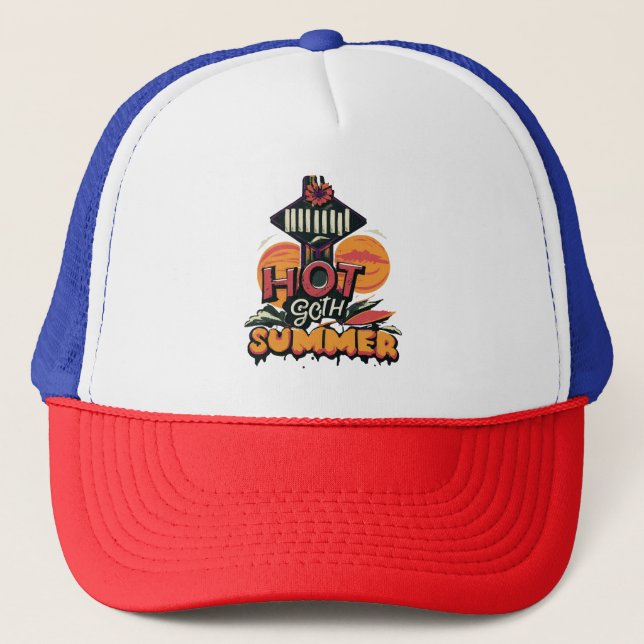 Gorra De Camionero Verano Caliente Gótico Chic  (Anverso)