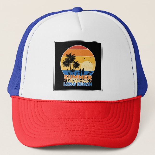 Gorra De Camionero Verano California Long Beach-66594 (Anverso)
