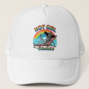 Gorra De Camionero Verano Chica caliente - Skeleton Beach Vibe