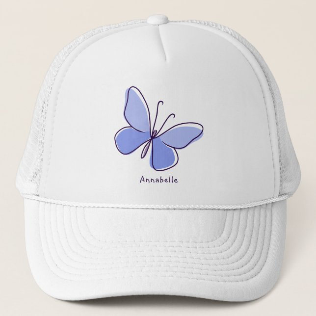 Gorra De Camionero Verano de mariposa azul (Anverso)
