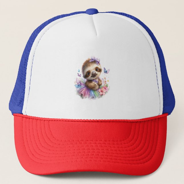 Gorra De Camionero Verano del arcoiris de la camiseta eslovaca Safari (Anverso)
