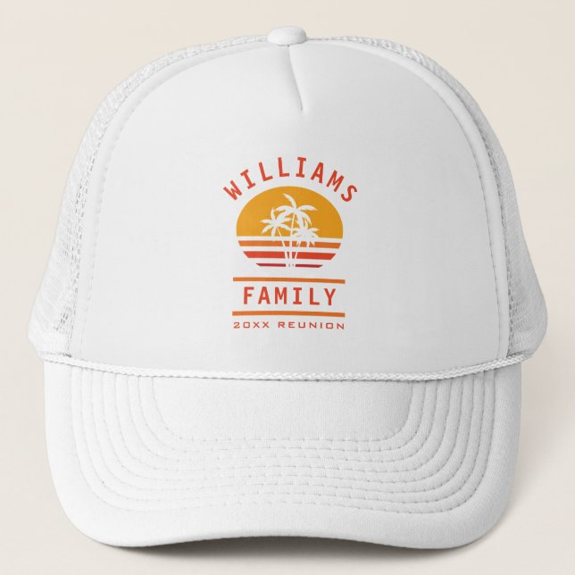 Gorra De Camionero Verano divertido vacaciones Reunión de la Familia  (Anverso)