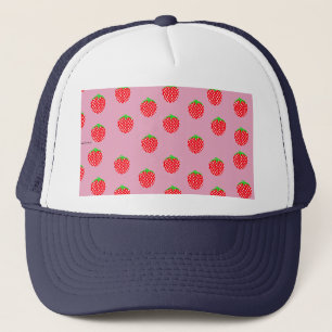Gorra De Camionero Verano Hermoso de Fresa