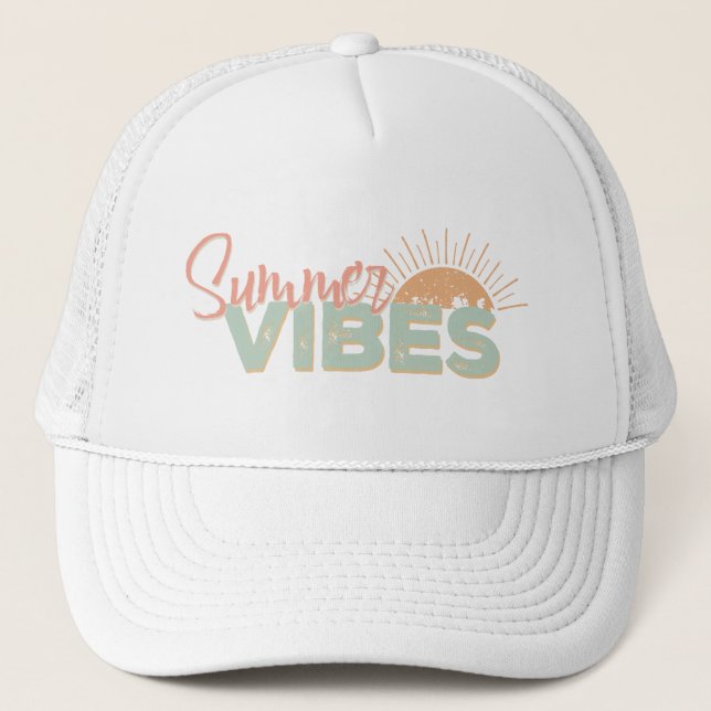 Gorra De Camionero Verano Vibes Sunshine (Anverso)