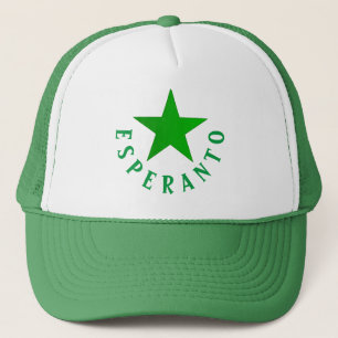Gorra De Camionero Verda Stelo (Estrella Esperanto)