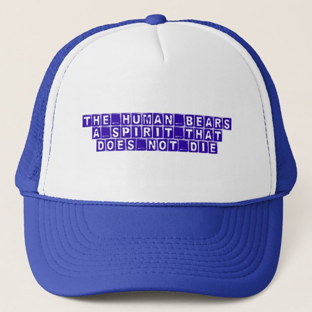 Gorra De Camionero verdad, conocimiento, sabiduría (Anverso)