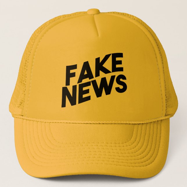 Gorra De Camionero Verdad de moda del poste de las noticias falsas (Anverso)